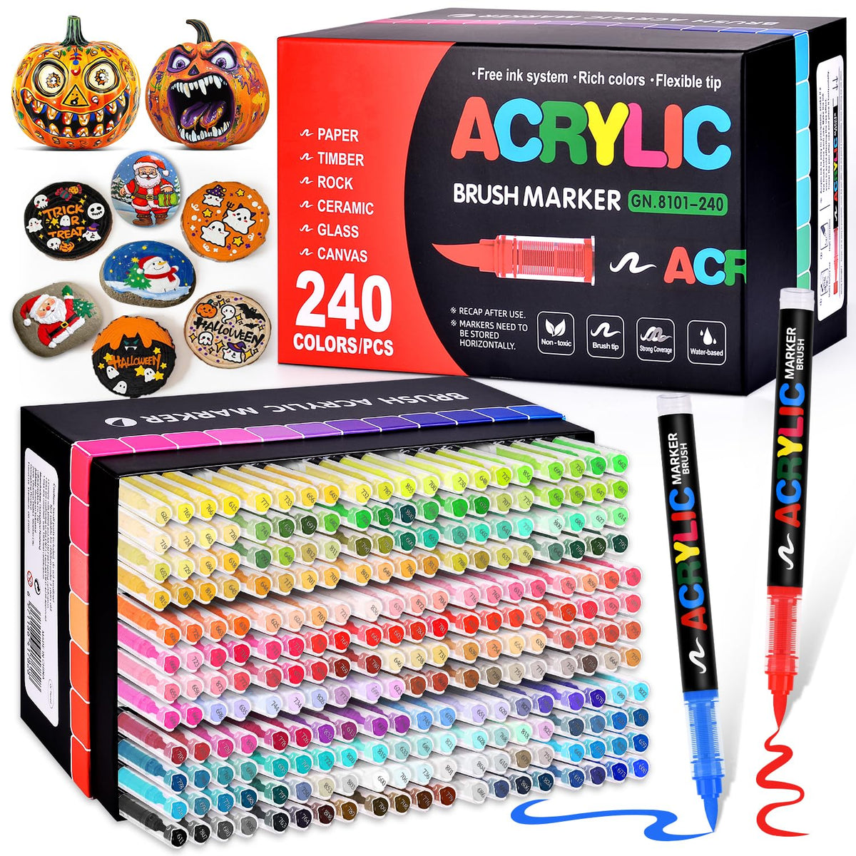 colourmotor 360 Colors Acrylic Paint Markers with Automatic Ink Control