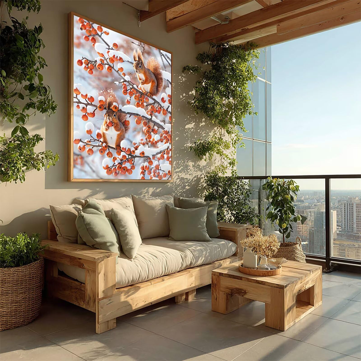 Animal 5D Diamond Art, DIY Diamond Painting Kits Tree, 36x48in 0-7555