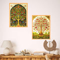 An'Divas Crafts Set of Two Wall Paintings for Wall Dacoration Large Framed Wall Paintings for Living Room & Bedroom Wall Art for Home Decoration & Office Wall Decor (24x18 inch CH-WD2-14)