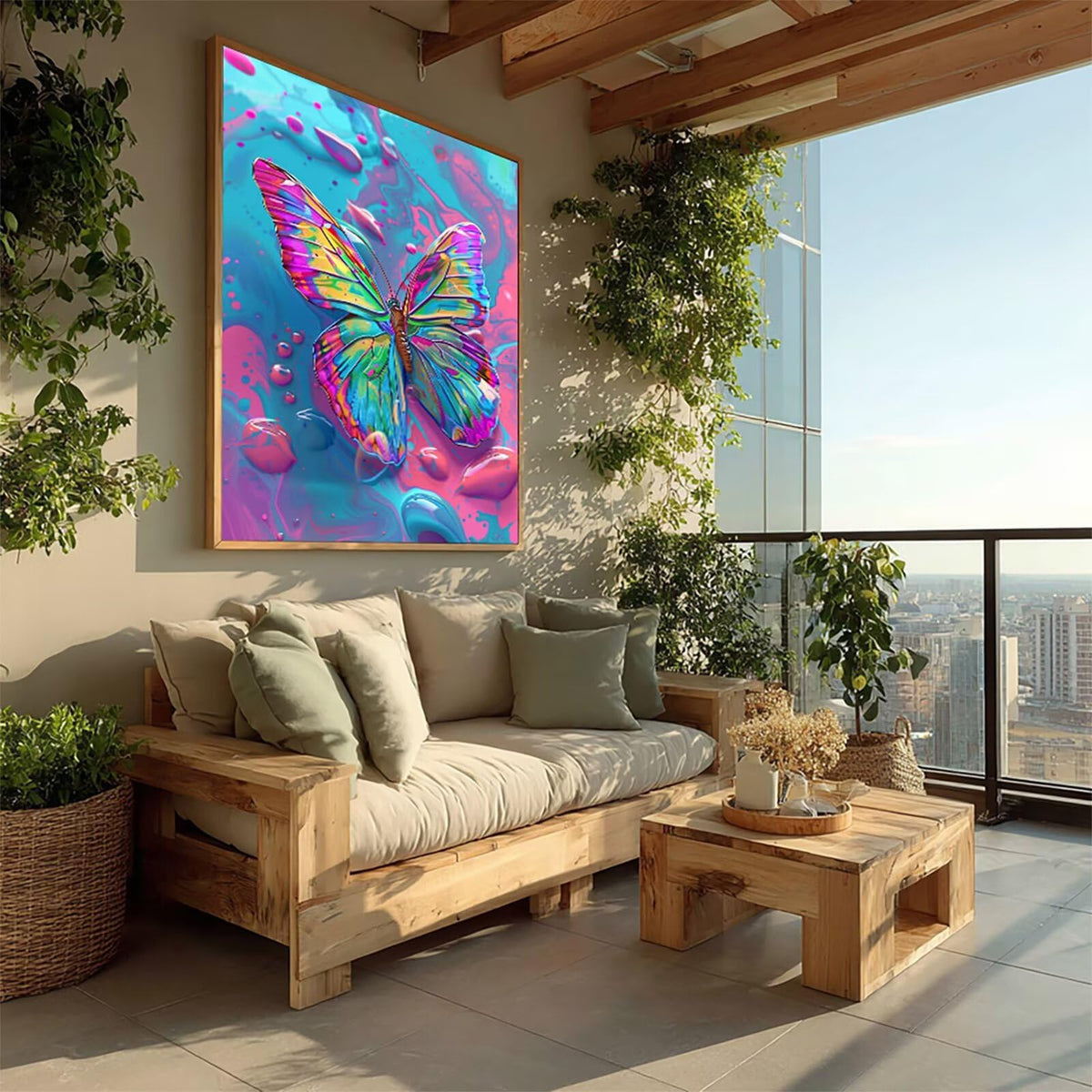 Diamond Art Kits for Adults Butterfly, 5D Diamond Painting 36x48in, F-3423