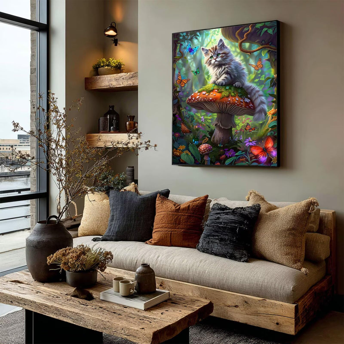 Diamond Art Kits for Adults Cat, 5D Diamond Painting 36x48in, T-6412
