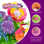 Colorations Bright Construction Paper Smart Pack - (Pack of 6)