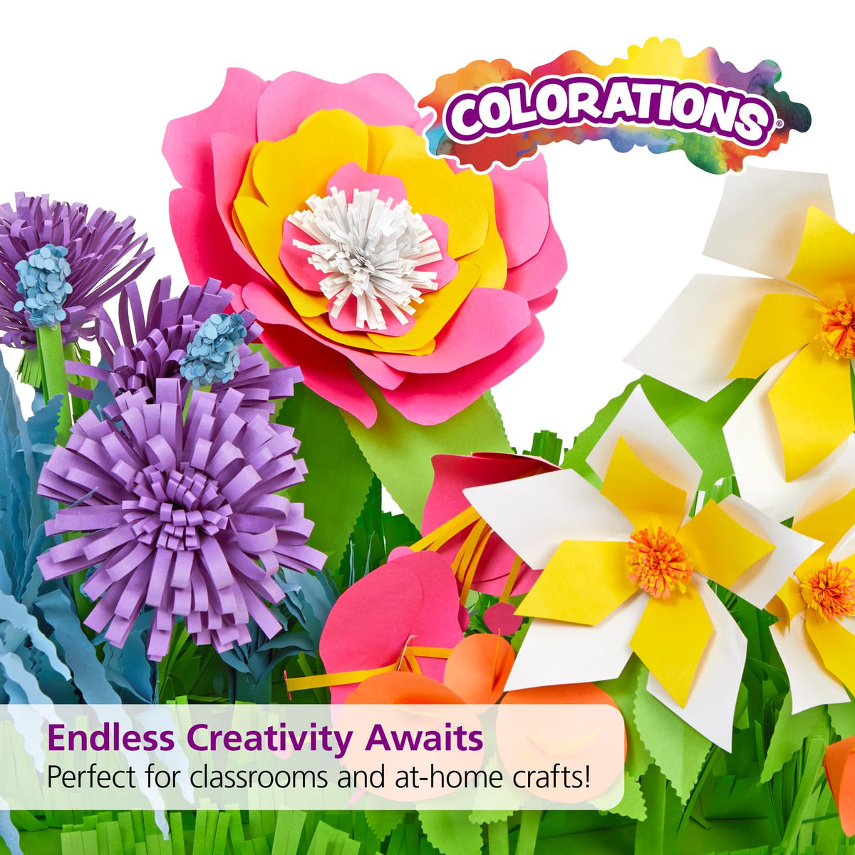 Colorations Bright Construction Paper Smart Pack - (Pack of 6)