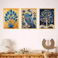 Bhavya Craft Emporium Hub Set of Three Wall Paintings for Wall Dacoration Large Framed Wall Paintings for Living Room & Bedroom Wall Art for Home Decoration & Office Wall Decor (24x18 inch CH-WD3-15)