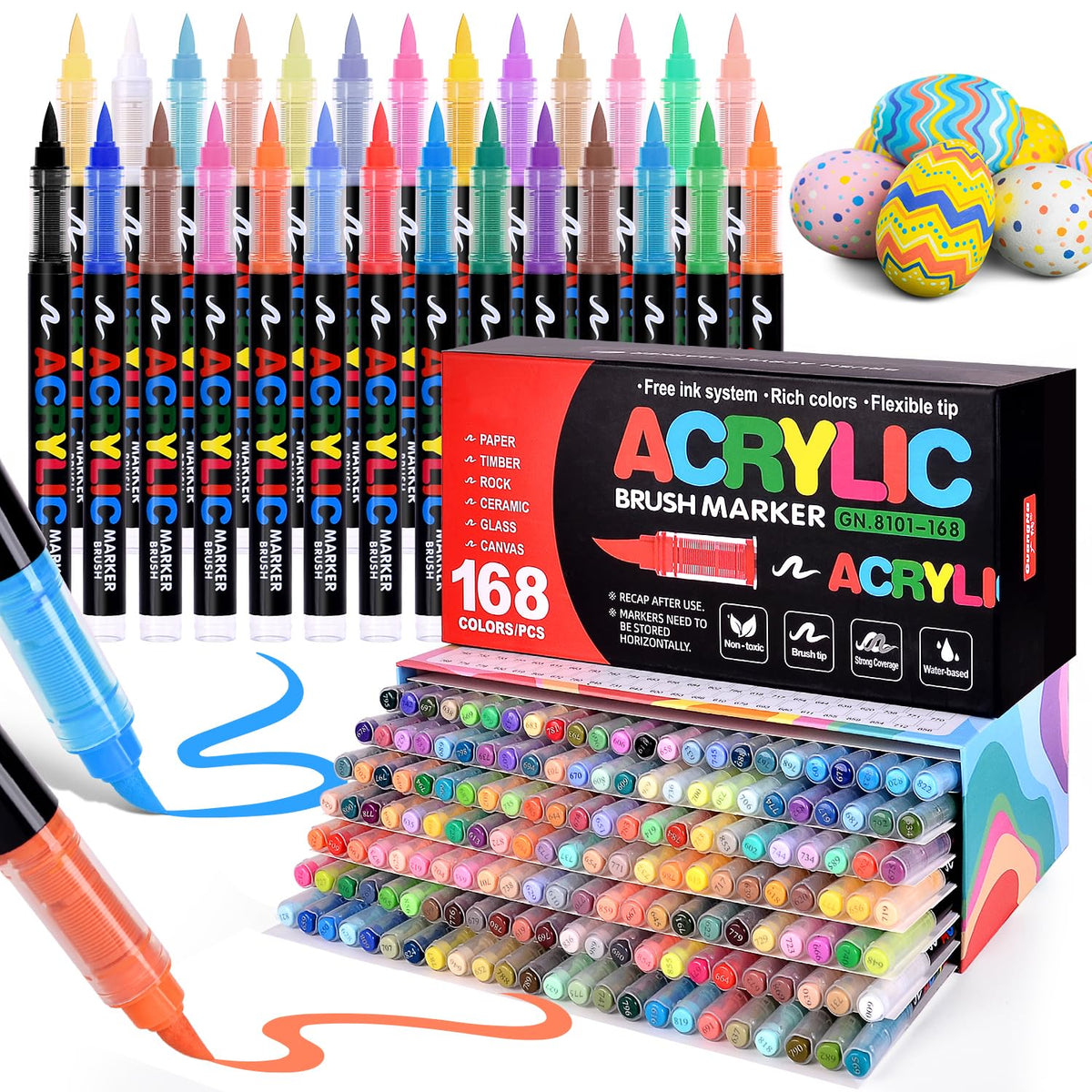 colourmotor 360 Colors Acrylic Paint Markers with Automatic Ink Control