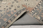 5x8 Rectangular Hand Hooked Handmade Sage Transitional Arts & Crafts Wool Oriental Area Rug Perfect for Living Room, Kitchen, Bedroom, Home Office, Dining Room