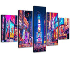 Diamond Painting Kit City Diamond Art Kits for Adults Scenery 3 Full Drill Diamond Dots Crystal Rhinestone Gems Arts and Crafts for Home Decor Gifts for Women Teenage Girls 59x118in 5 Panel 0b-300