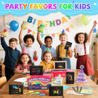 24 Packs Scratch Art Notebook+Sticky Hands+Stickers+Dragon Lamp Craft Kit