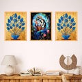 An'Divas Crafts Set of Three Wall Paintings for Wall Decoration Large Framed Wall Paintings for Living Room & Bedroom Wall Art for Home Decoration & Office Wall Decor (24x18 inch CH-WD3-9)