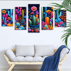 5 Pack Diamond Painting Kits Color Cactus Large Diamond Painting Kits for Adults, Crystal Rhinestone Gems Arts and Crafts, DIY Full Drill Embroidery Paintings, Home Decor 250x150cm/100x60in q-3012