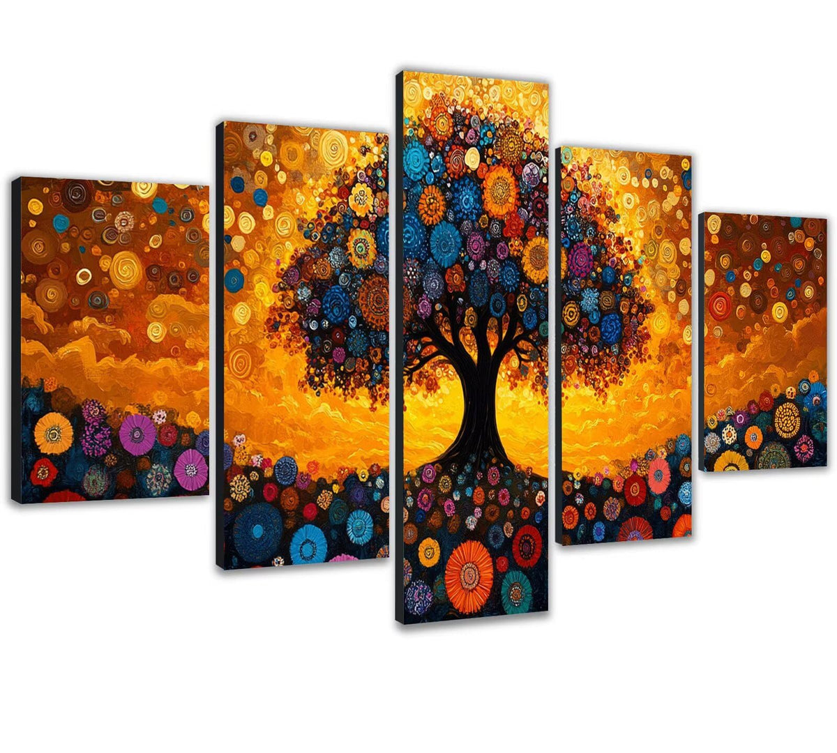 Diamond Painting Kit Abstract Diamond Art Kits for Adults Tree 2 Full Drill Diamond Dots Crystal Rhinestone Gems Arts and Crafts for Home Decor Gifts for Women Teenage Girls 59x118in 5 Panel 0b-1140