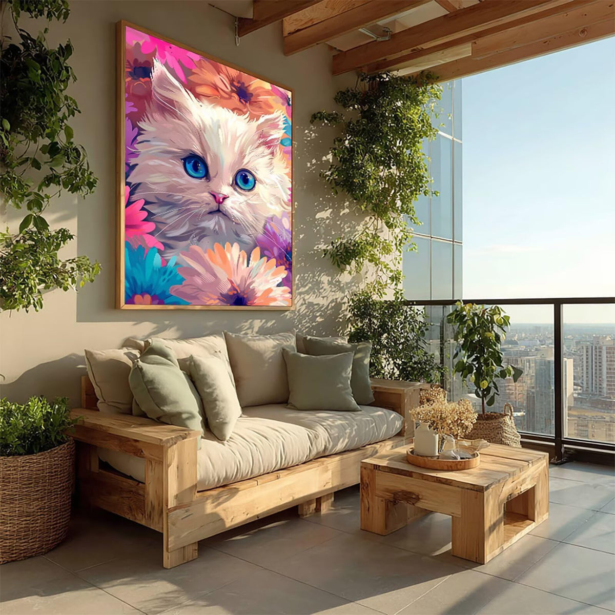 Diamond Art Kits for Adults Cat, 5D Diamond Painting 36x48in, V-1705