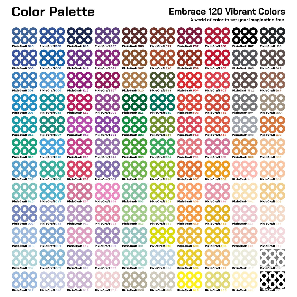 120,000 2.6mm Fuse Beads Kit, 120 Colors PixieBeads 131 pcs with Storage, Pegboards, Iron, Tweezers, Trays, Bead Pen, Mats, Pixel Art Craft Kits for Adults, Teens (All in One)