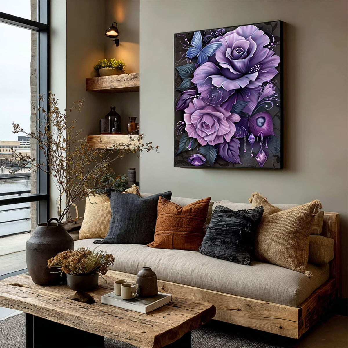 Diamond Art Kits for Adults Flower, 5D Diamond Painting 36x48in, 0-7030
