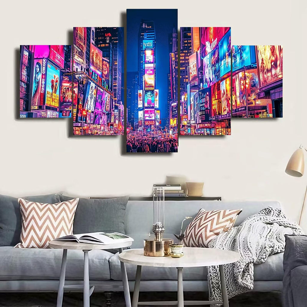 Diamond Painting Kit City Diamond Art Kits for Adults Scenery 3 Full Drill Diamond Dots Crystal Rhinestone Gems Arts and Crafts for Home Decor Gifts for Women Teenage Girls 59x118in 5 Panel 0b-300