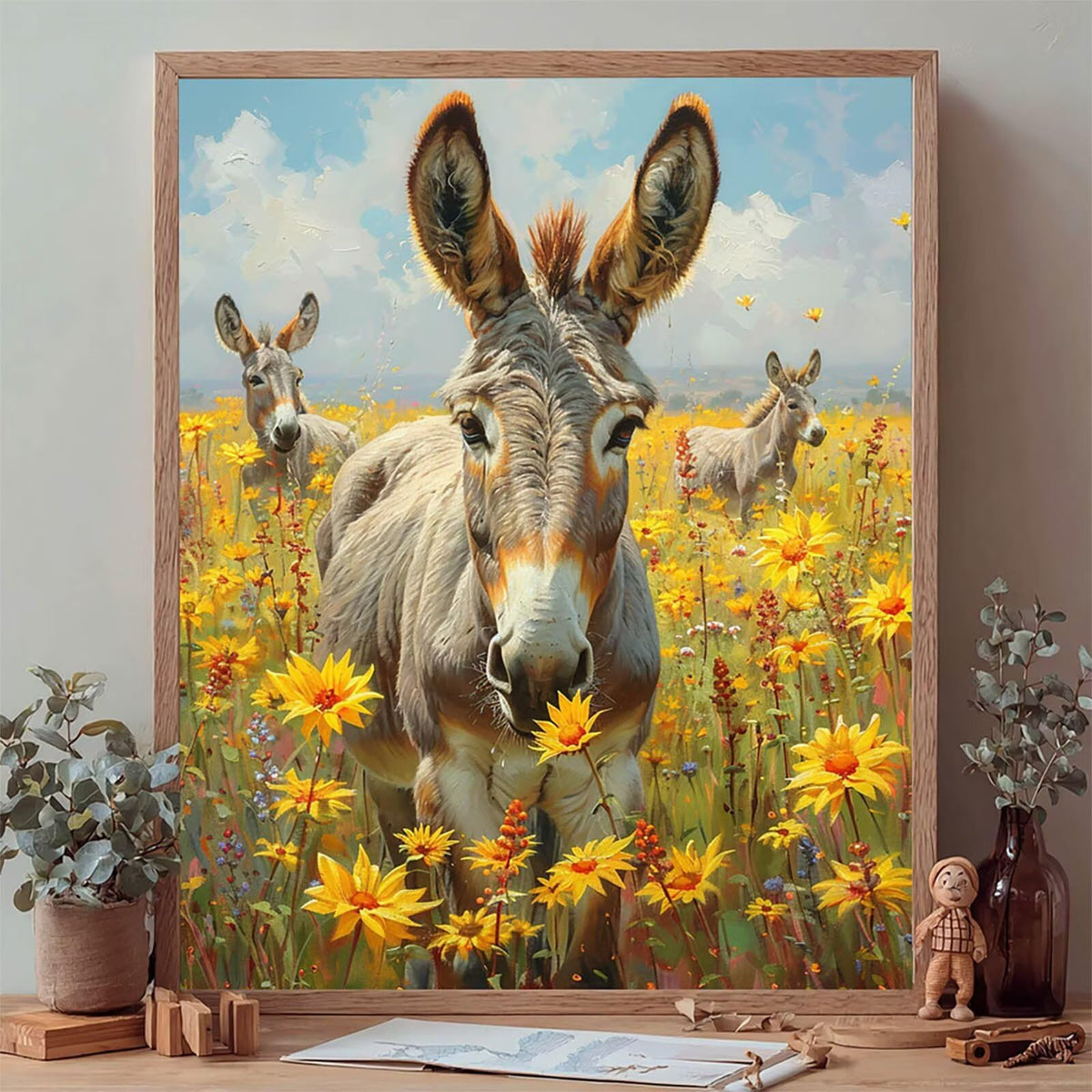 Animal 5D Diamond Art, DIY Diamond Painting Kits Plant, 36x48in I-2841
