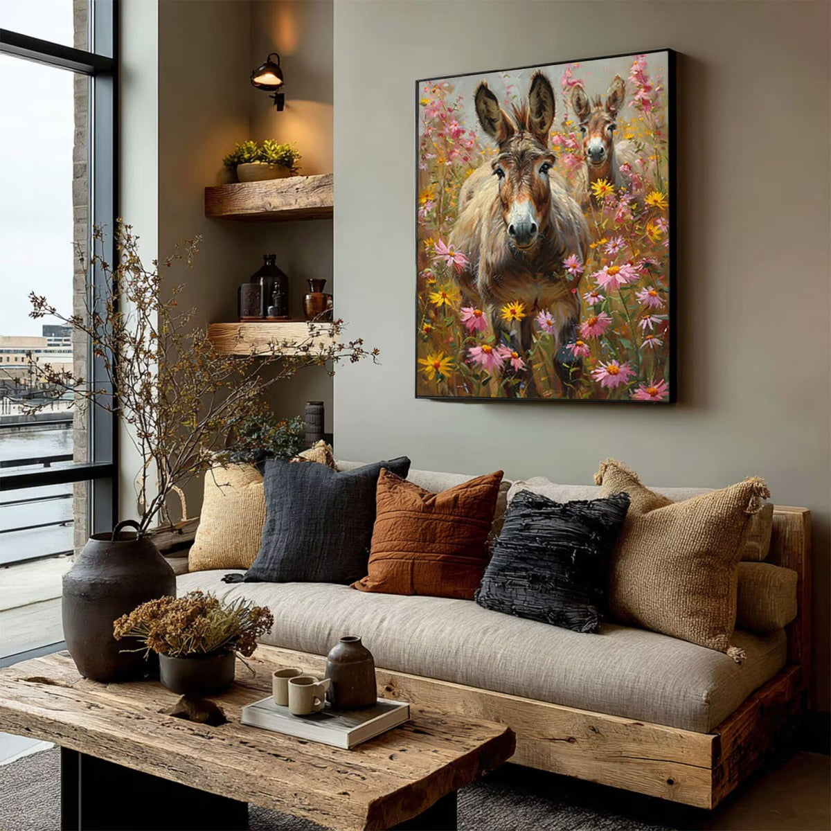 Animal 5D Diamond Art, DIY Diamond Painting Kits Flower, 36x48in 3-4184