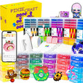 120,000 2.6mm Fuse Beads Kit, 120 Colors PixieBeads 131 pcs with Storage, Pegboards, Iron, Tweezers, Trays, Bead Pen, Mats, Pixel Art Craft Kits for Adults, Teens (All in One)