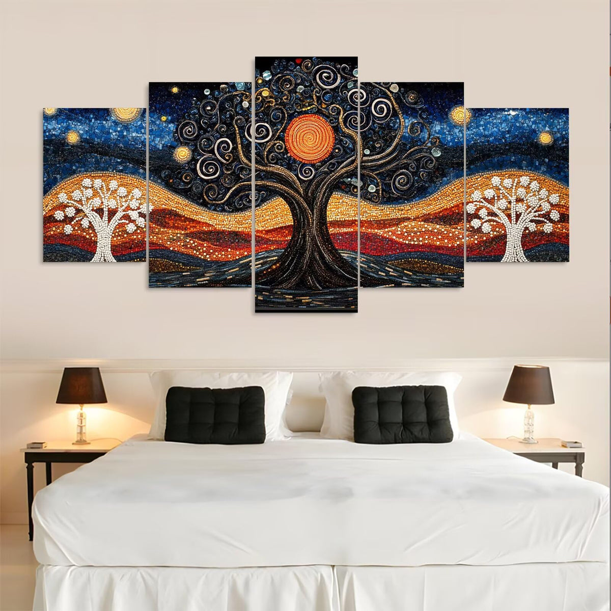 Diamond Painting Kit Abstract Diamond Art Kits for Adults Scenery 2 Full Drill Diamond Dots Crystal Gems Arts and Crafts for Home Wall Decor Gifts for Women Teenage Girls 59x118in 5 Panel 0b-692