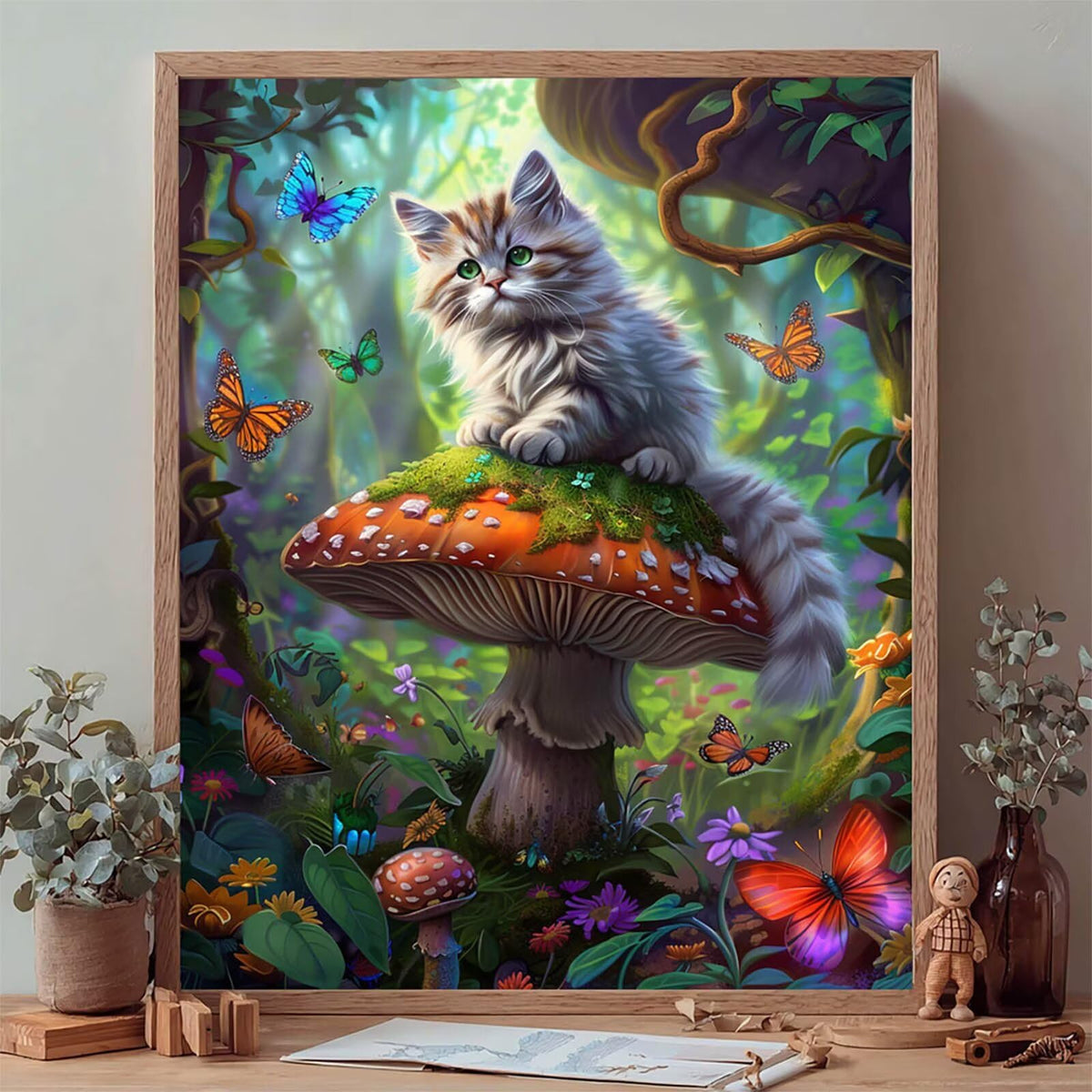 Diamond Art Kits for Adults Cat, 5D Diamond Painting 36x48in, T-6412