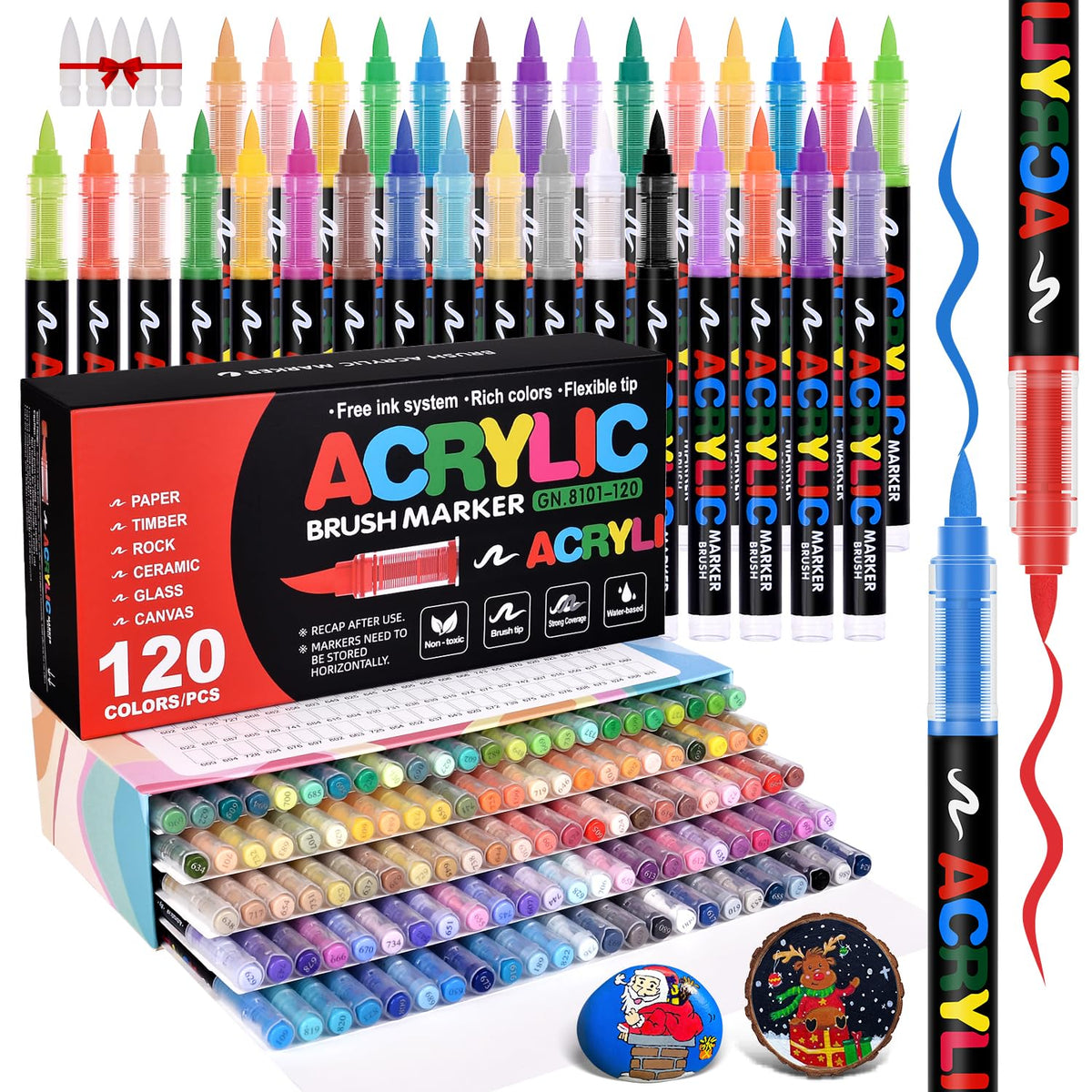 colourmotor 360 Colors Acrylic Paint Markers with Automatic Ink Control