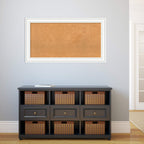 Amanti Art Natural Cork Board for Wall, 45x25 Casual Office Decor