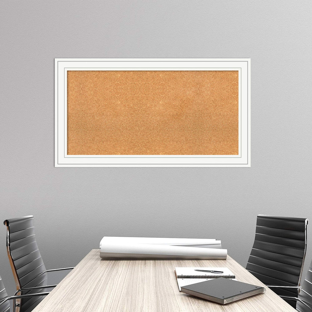 Amanti Art Natural Cork Board for Wall, 45x25 Casual Office Decor