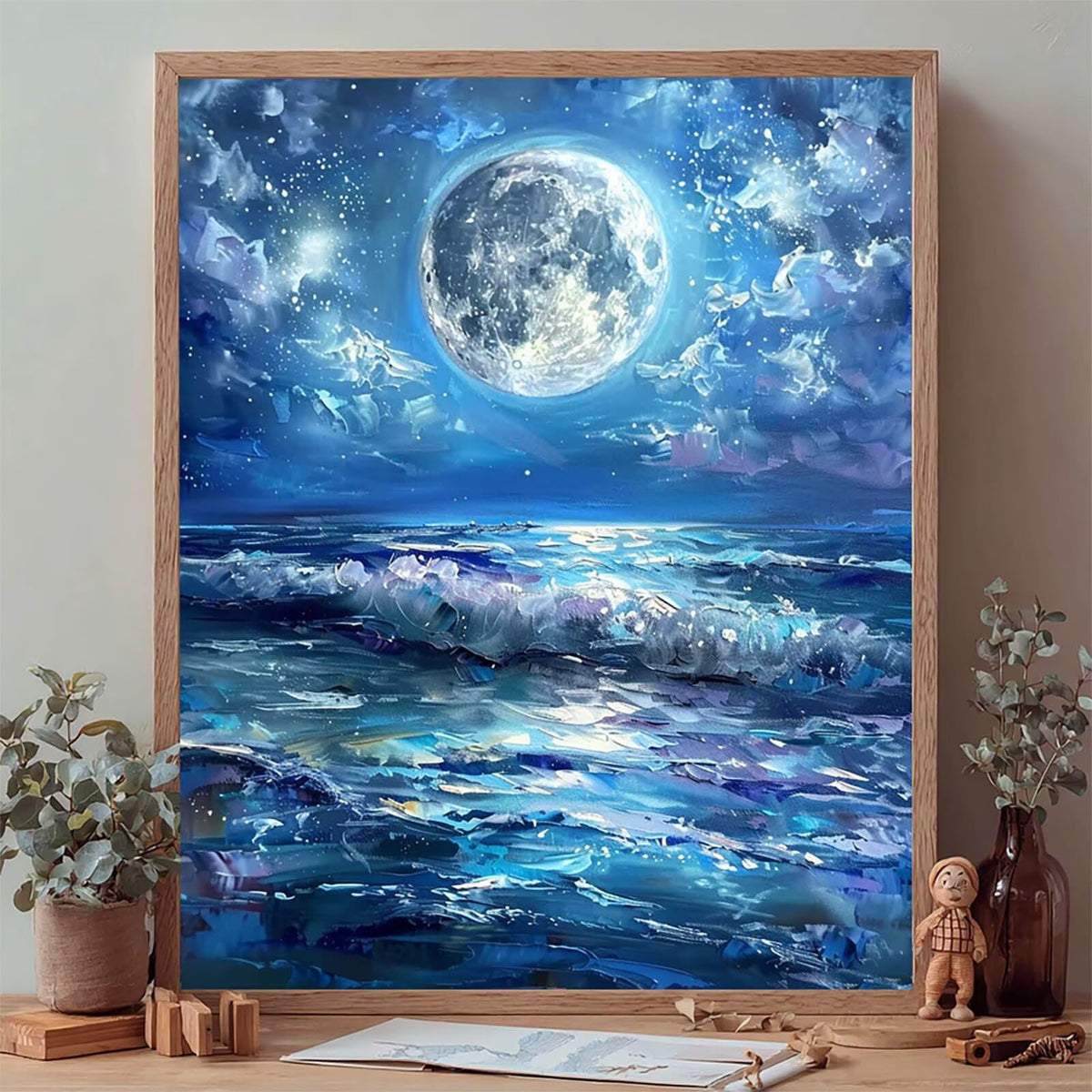 Diamond Art Kits for Adults Moon, 5D Diamond Painting 36x48in, L-9292
