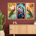 Bhavya Craft Emporium Hub Set of Three Wall Paintings for Wall Decoration Big size Framed Wall Paintings for Living Room & Bedroom Wall Art for Home Decoration & Office Wall Decor (19x10 inch CH-LWD3-2)