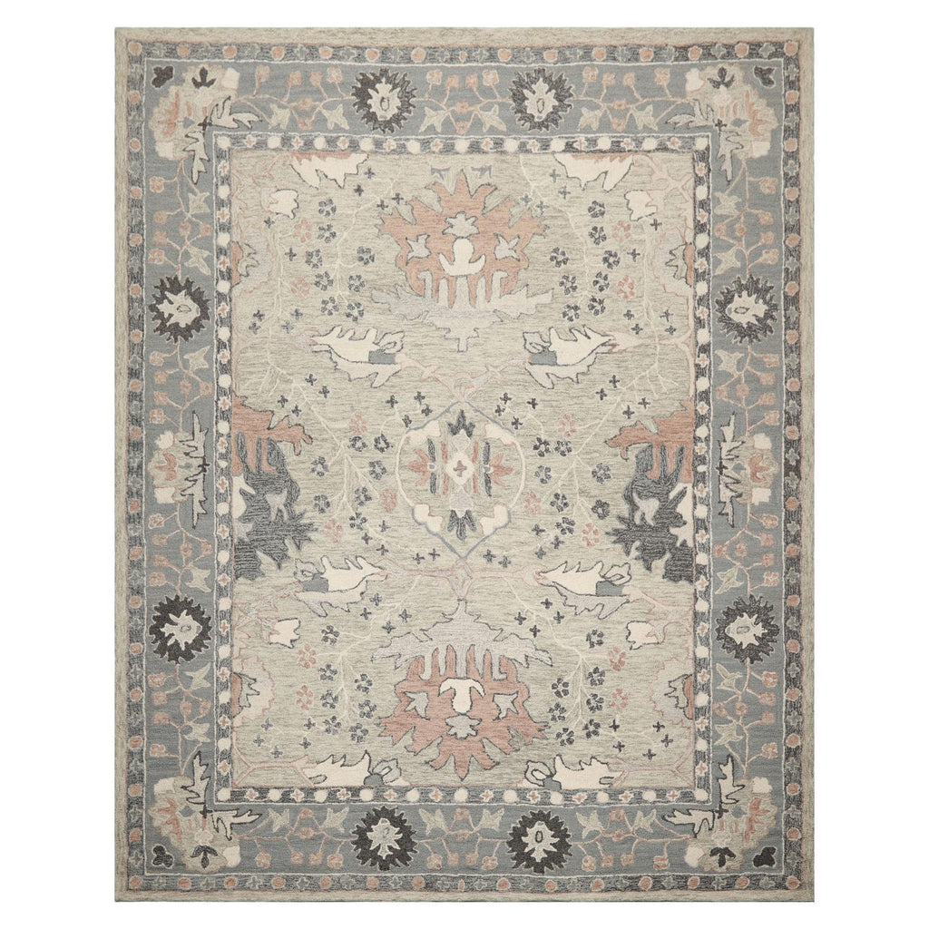 5x8 Rectangular Hand Hooked Handmade Sage Transitional Arts & Crafts Wool Oriental Area Rug Perfect for Living Room, Kitchen, Bedroom, Home Office, Dining Room