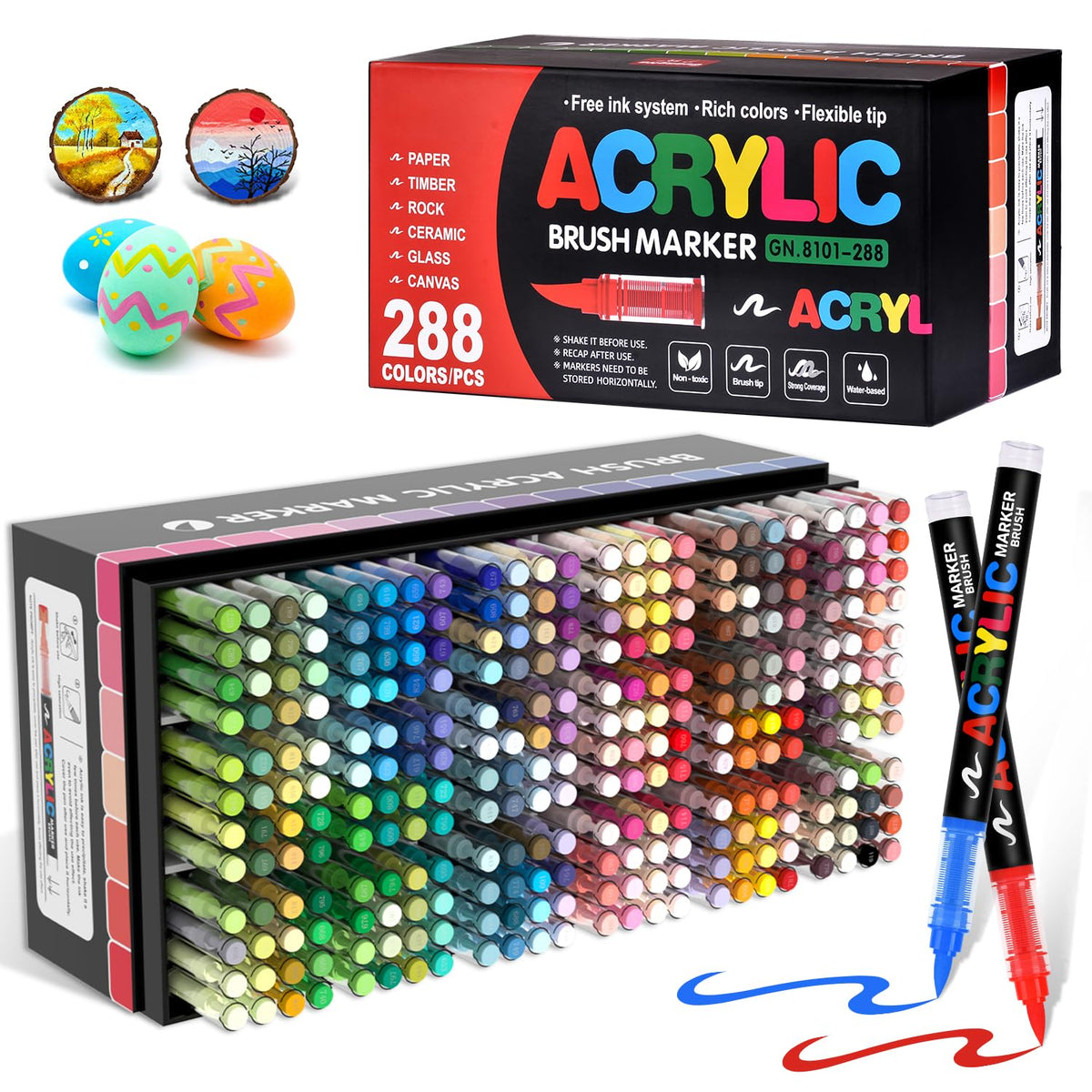 colourmotor 360 Colors Acrylic Paint Markers with Automatic Ink Control