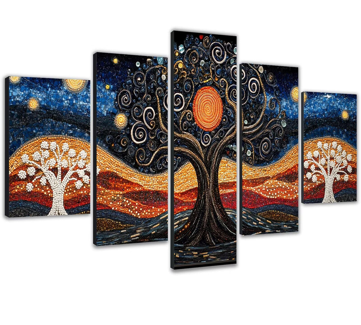 Diamond Painting Kit Abstract Diamond Art Kits for Adults Scenery 2 Full Drill Diamond Dots Crystal Gems Arts and Crafts for Home Wall Decor Gifts for Women Teenage Girls 59x118in 5 Panel 0b-692